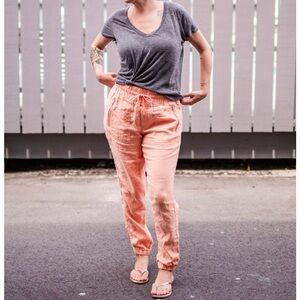 Athleta Cabo Linen Joggers